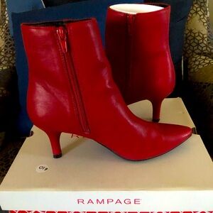 Women Red Booties